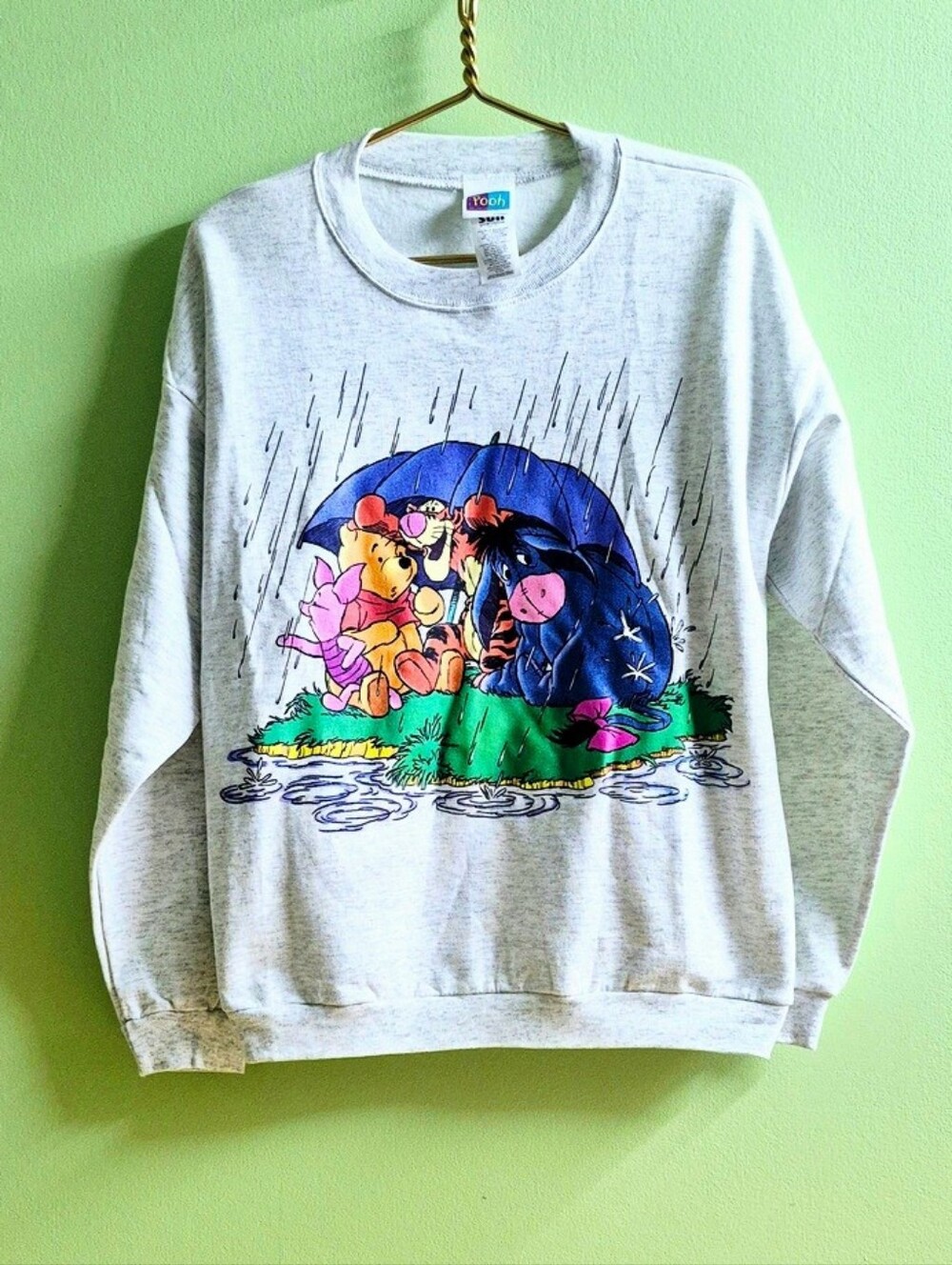 Vintage Winnie the Pooh & Friends Rainy Day Graphic Sweatshirt